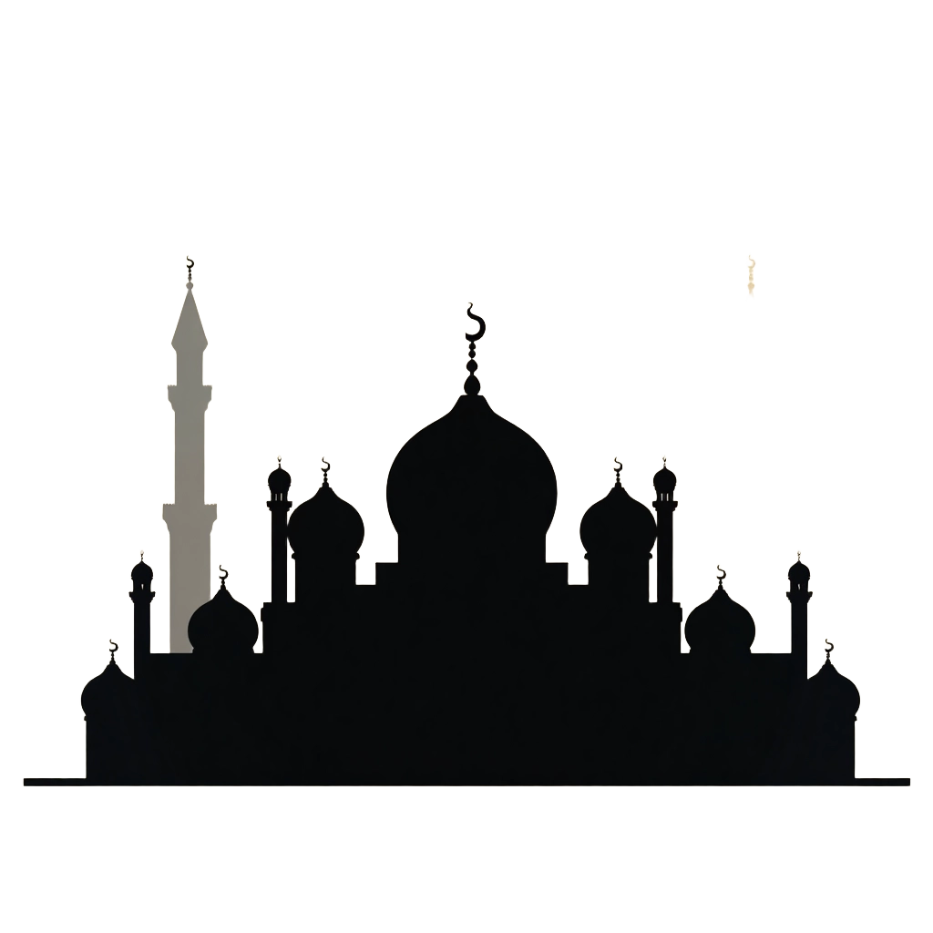 Silhouette of a Mosque